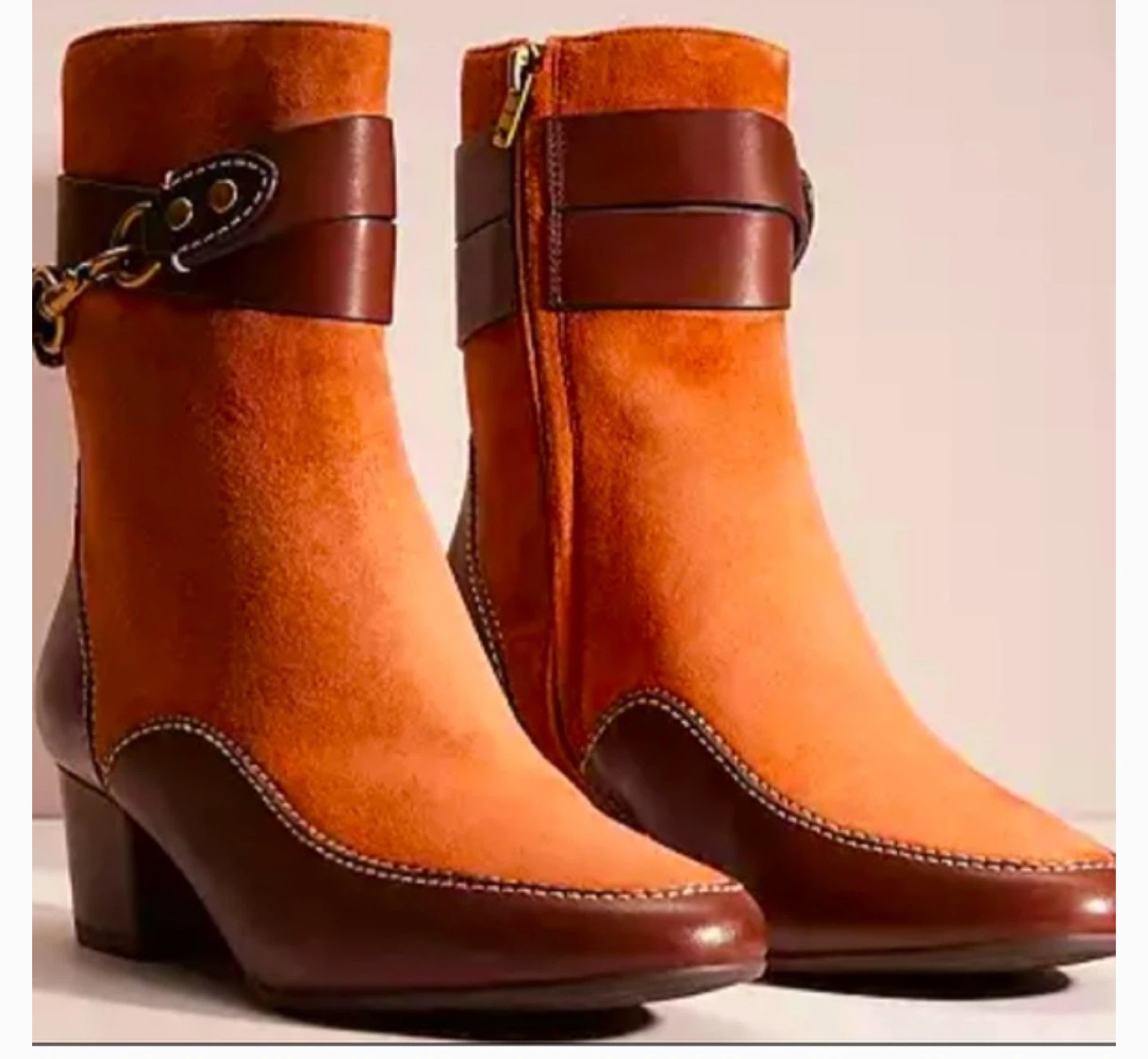 Coach Suede and Leather Ankle Boots - Size 8 - photo 5
