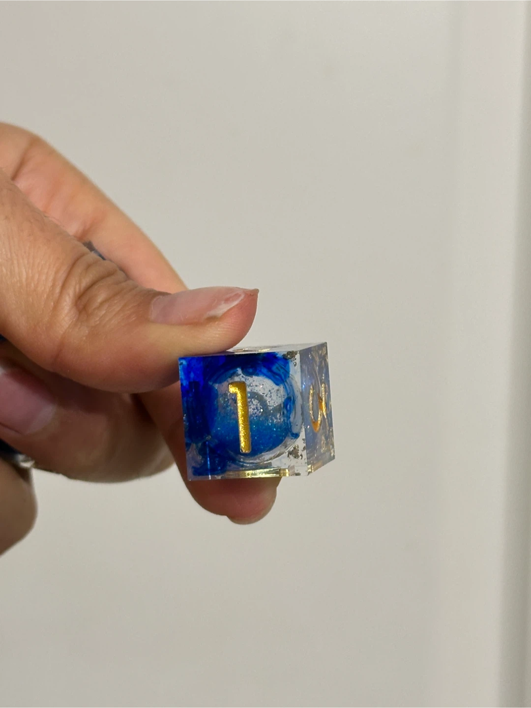 🆕 Liquid Core Dice Set x7 - Blue - photo 3