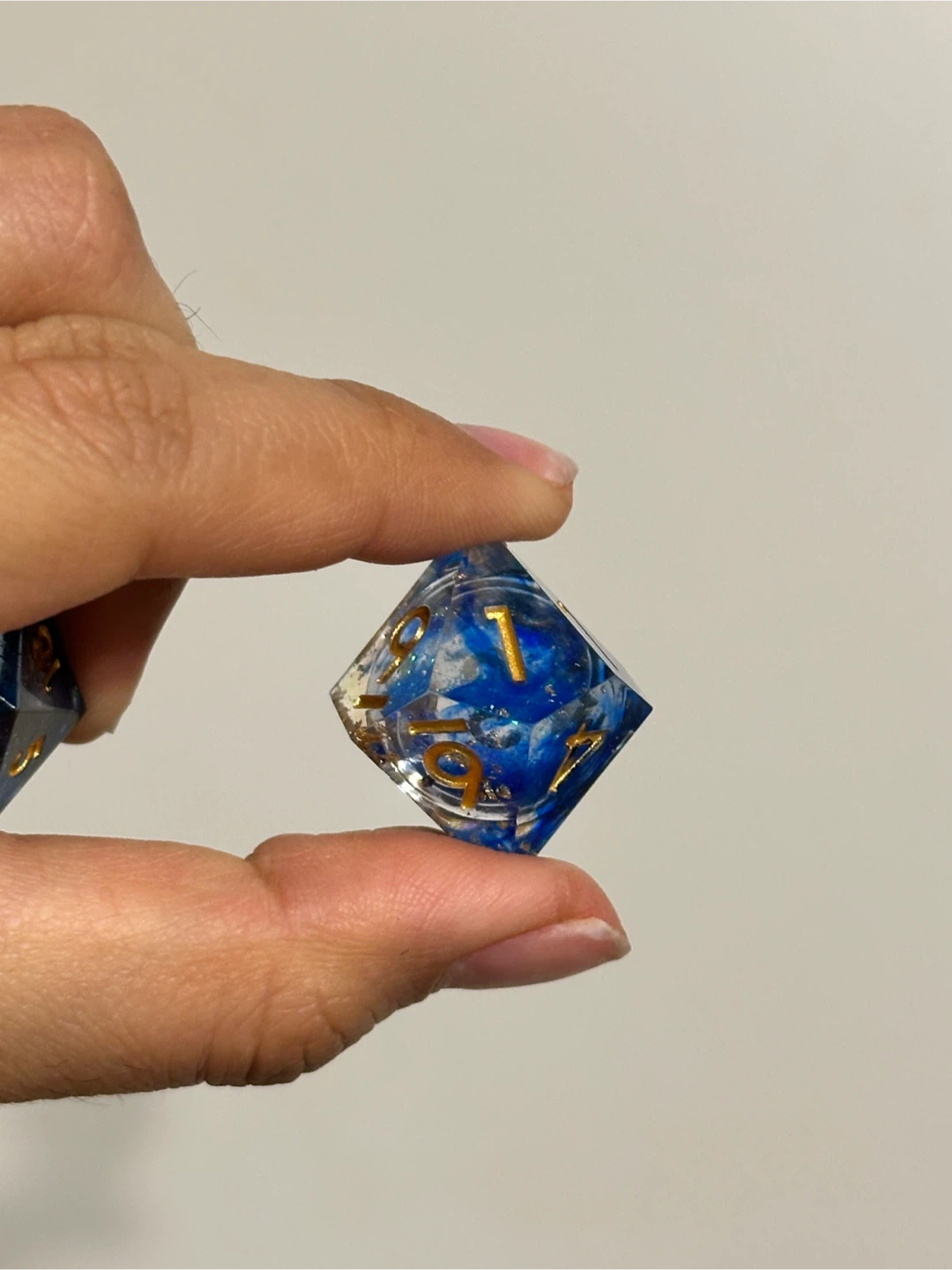 🆕 Liquid Core Dice Set x7 - Blue - photo 4