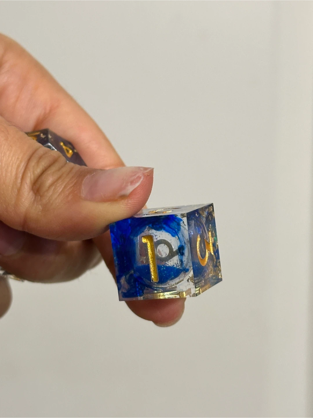 🆕 Liquid Core Dice Set x7 - Blue - photo 2