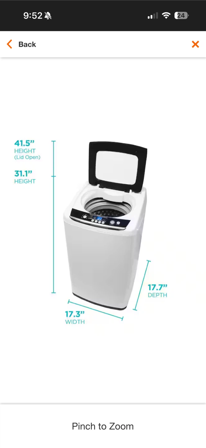 Black+Decker Compact Portable Washing Machine - photo 4