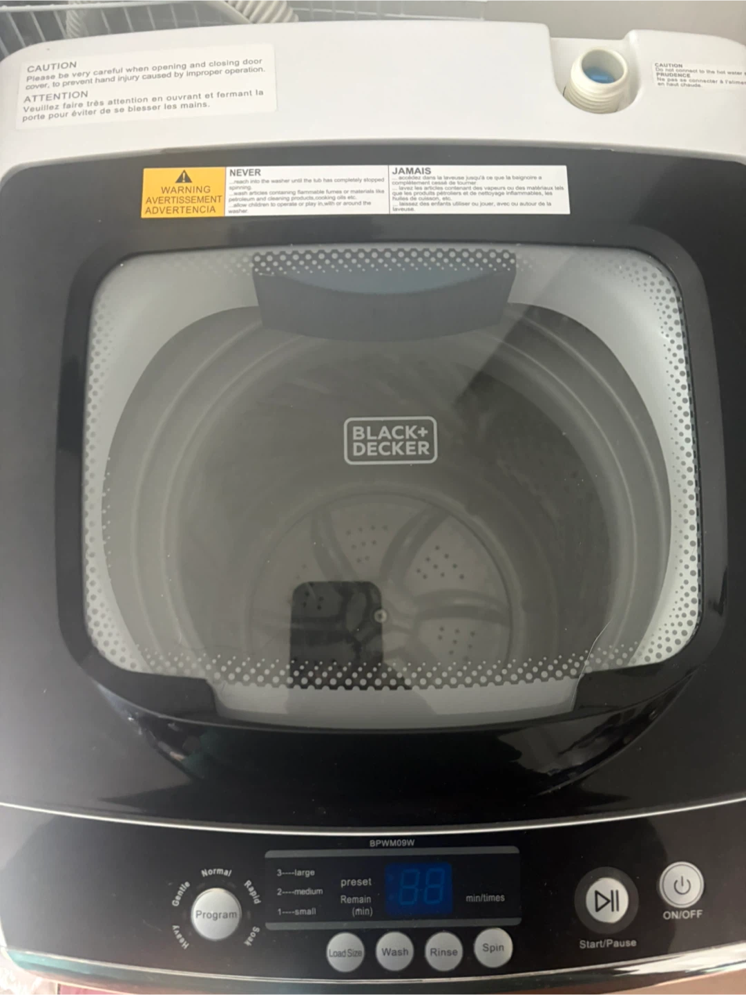 Black+Decker Compact Portable Washing Machine - photo 2