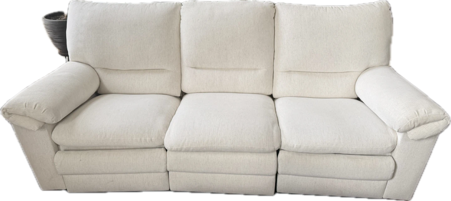 Recliner sofa cream colour