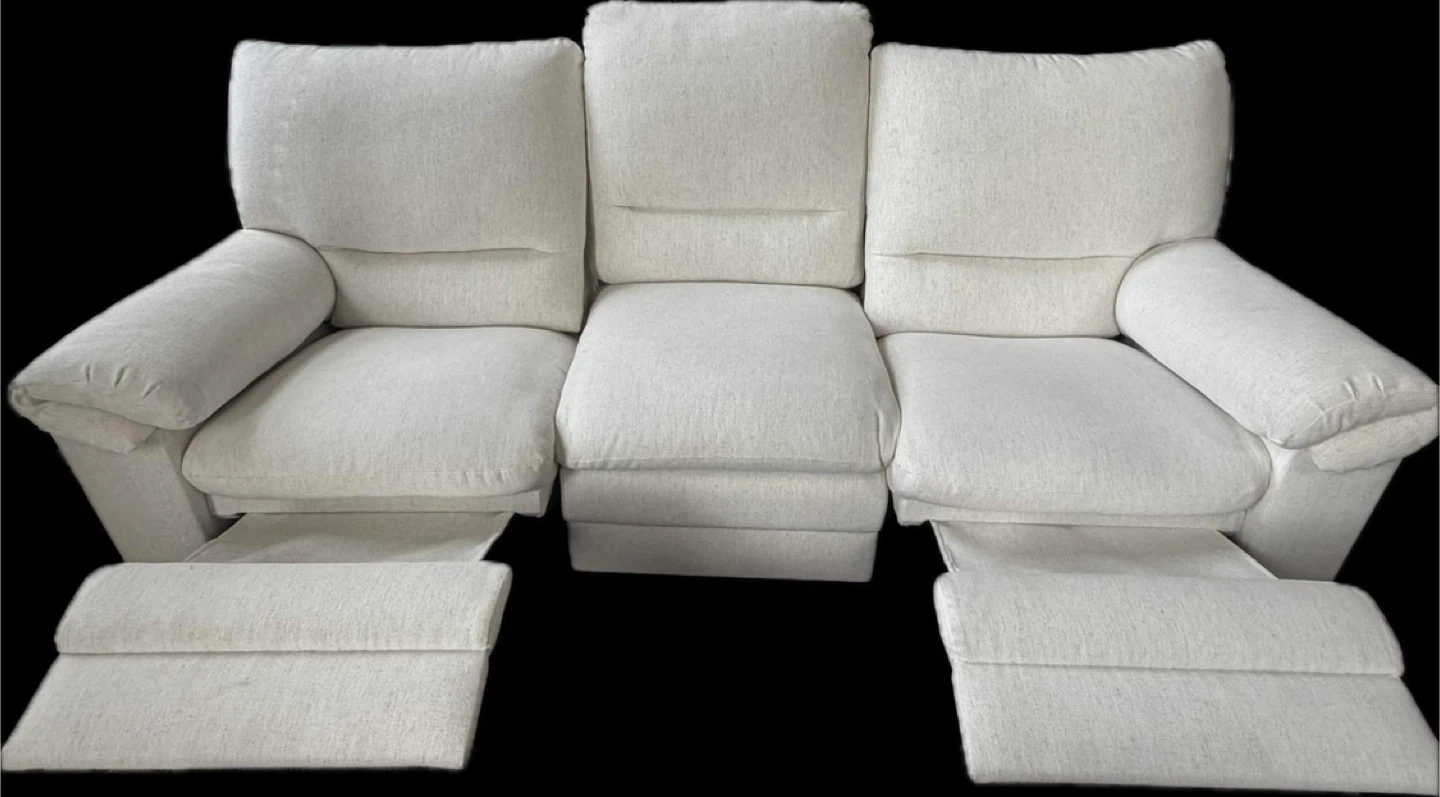 Recliner sofa cream colour - photo 3