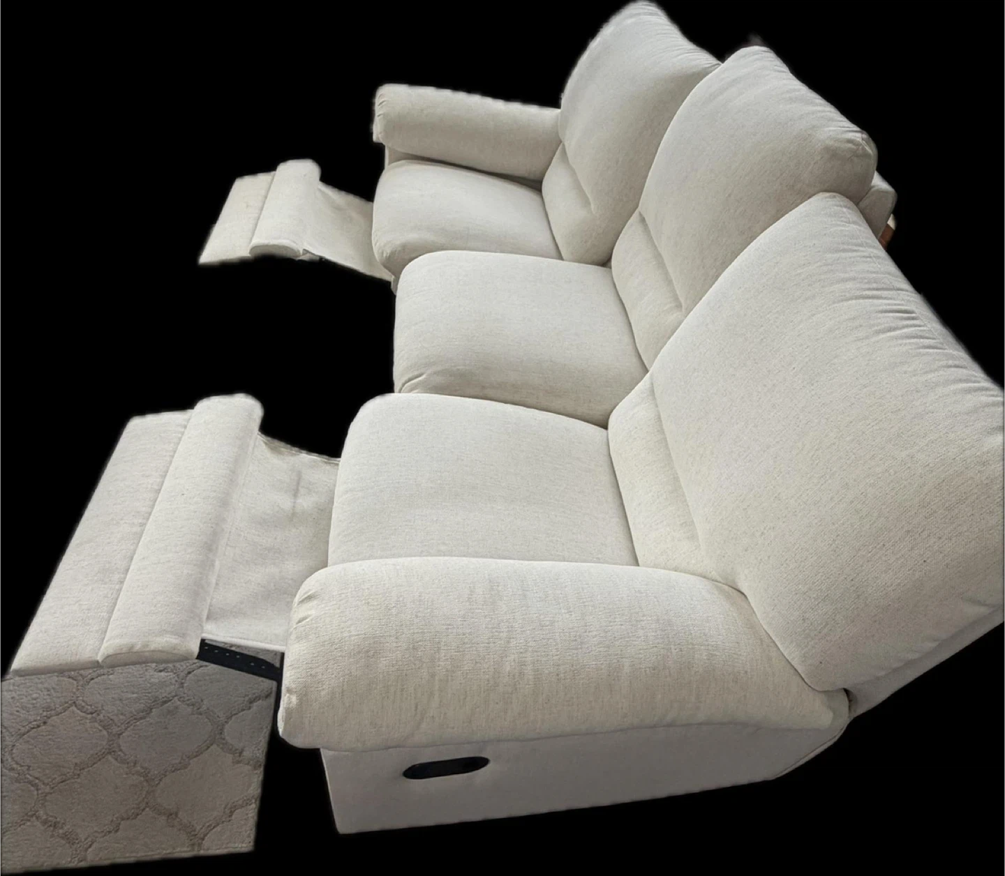 Recliner sofa cream colour - photo 2