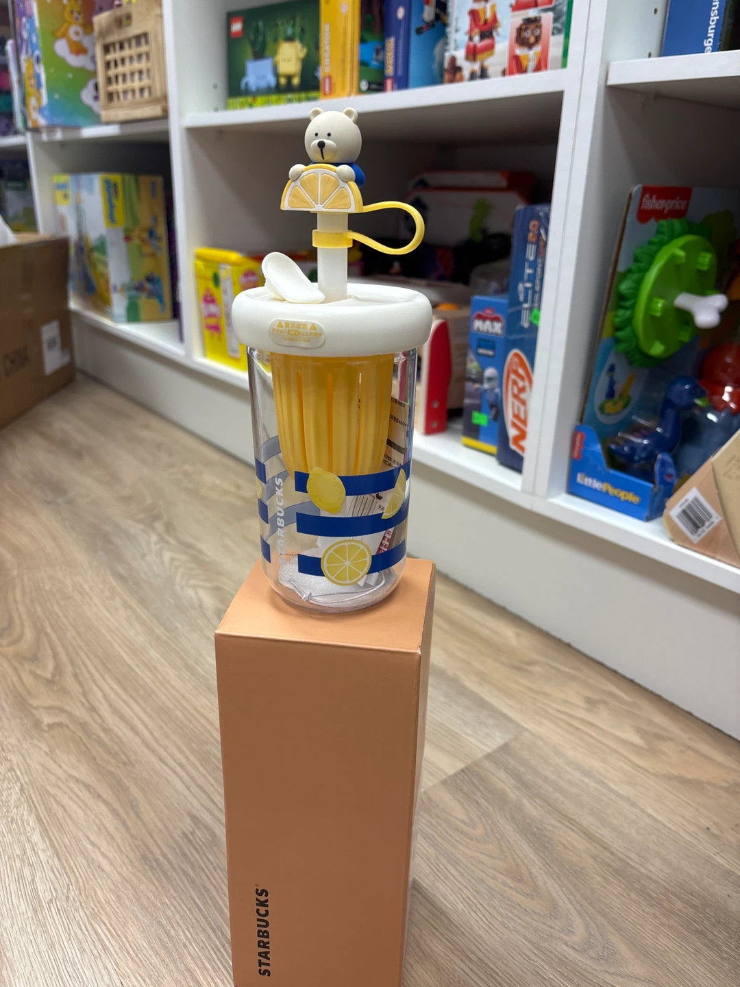 Starbucks Bear Lemon Tumbler with Straw