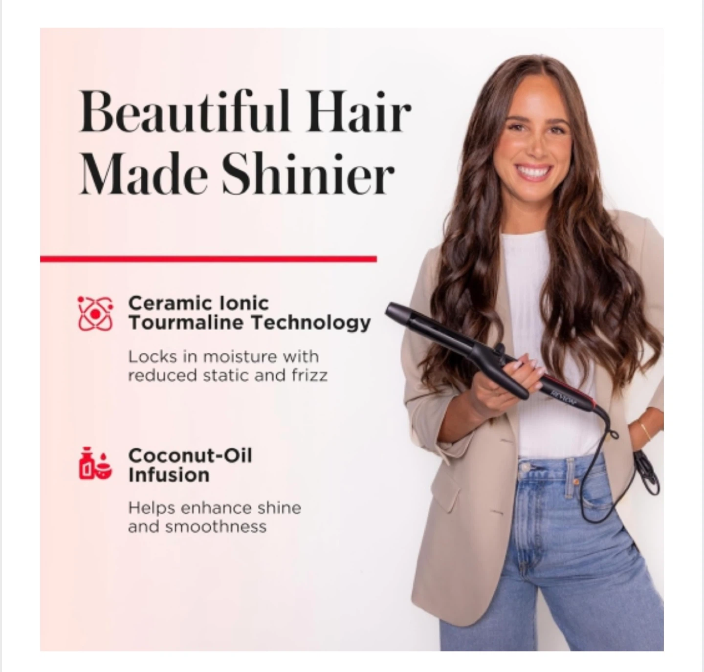 Amazon’s choice Revlon SmoothStay 1" ,curling iron - photo 5