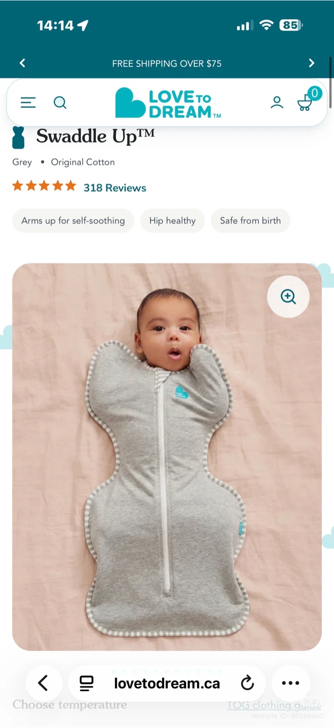 Love To Dream Swaddle Up Grey - photo 3