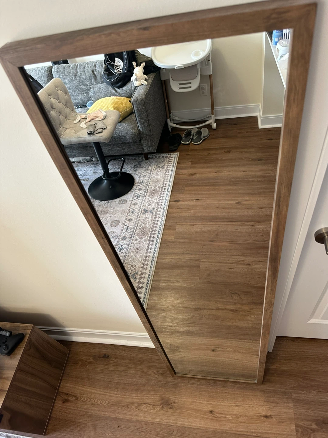 Full Length Mirror with Wooden Frame - photo 2