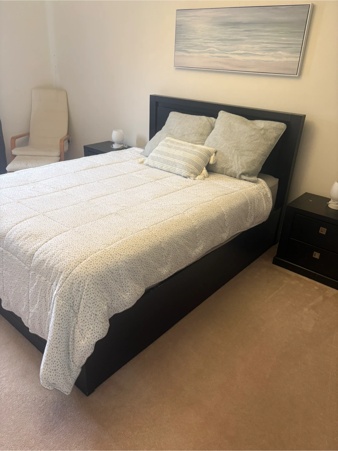 Black Platform Bed Frame