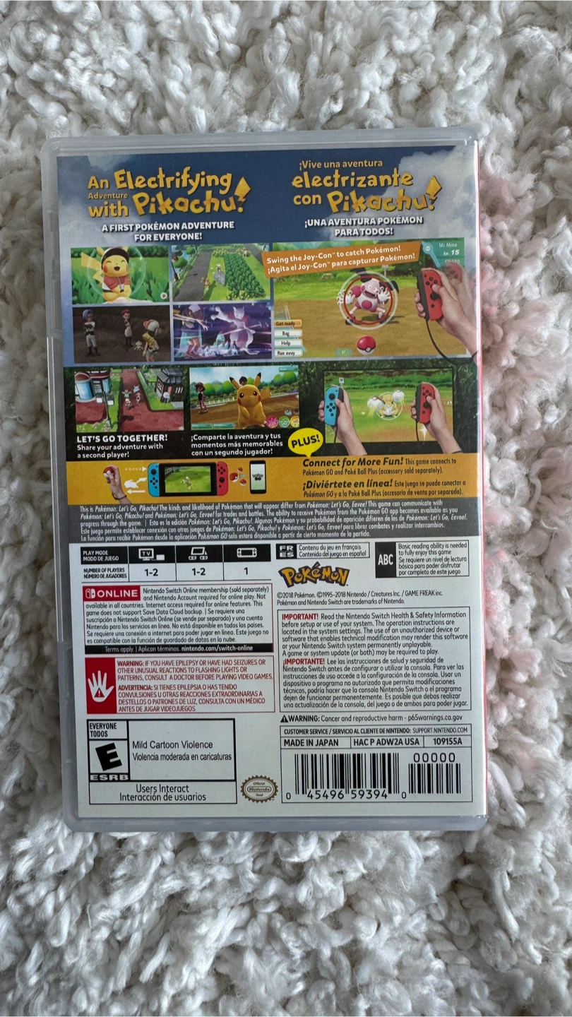 Nintendo Switch Pokémon: Let's Go, Pikachu! Game - photo 2