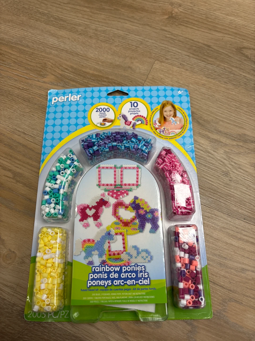 Perler Rainbow Ponies Fused Bead Kit