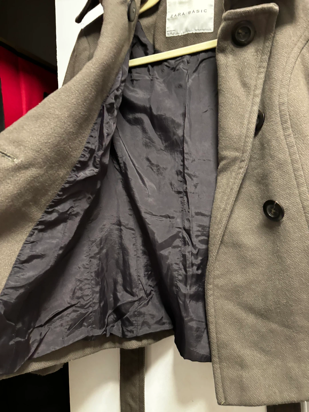 Zara Basic Taupe Peacoat - photo 5
