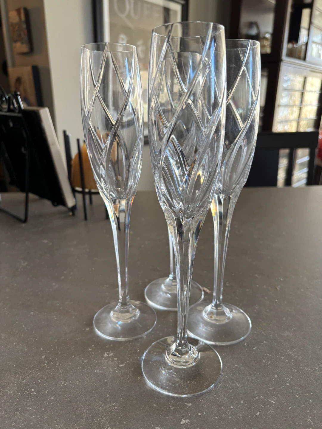 Mikasa Set of 4 Crystal Champagne Flutes - photo 2