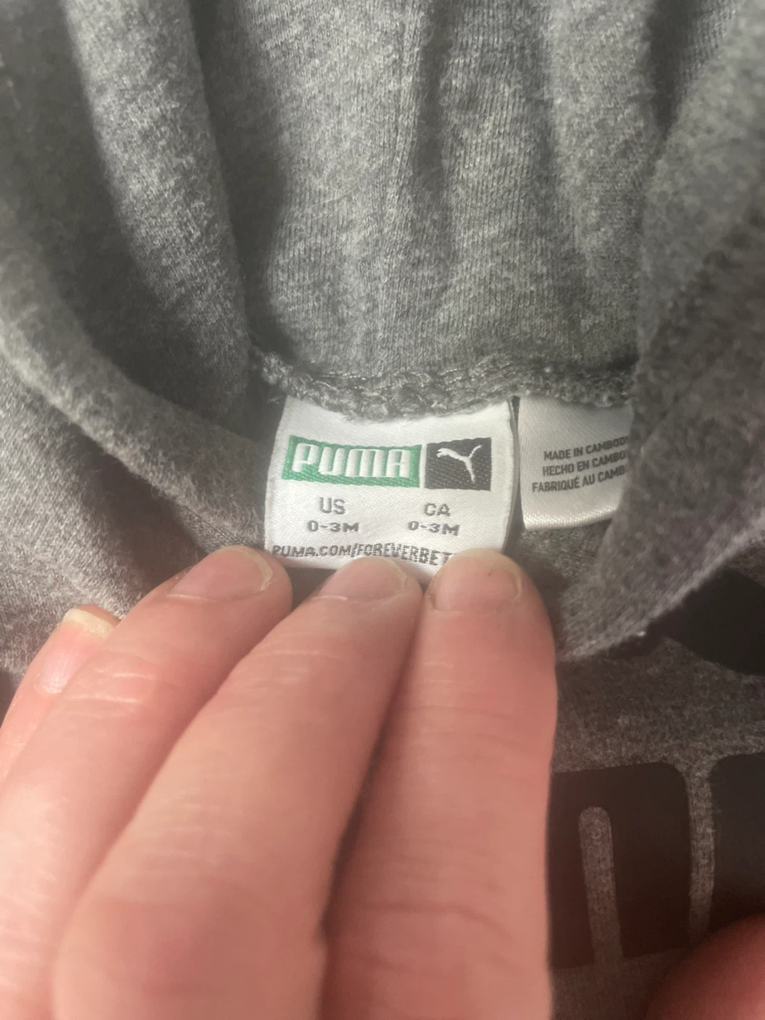 Puma Baby Hoodie Grey 0-3M - photo 3