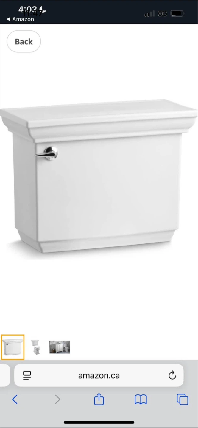 New New Kohler Memoirs 1.28 Gallons Per Flush Toilet Tank