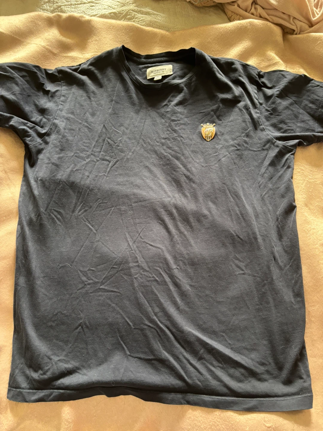 Burberry London England Navy Blue T-Shirt - Size L