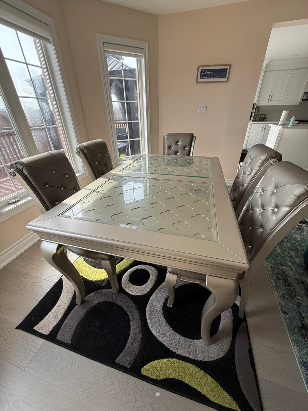 Dining Table and Chairs Set - 6 Seater