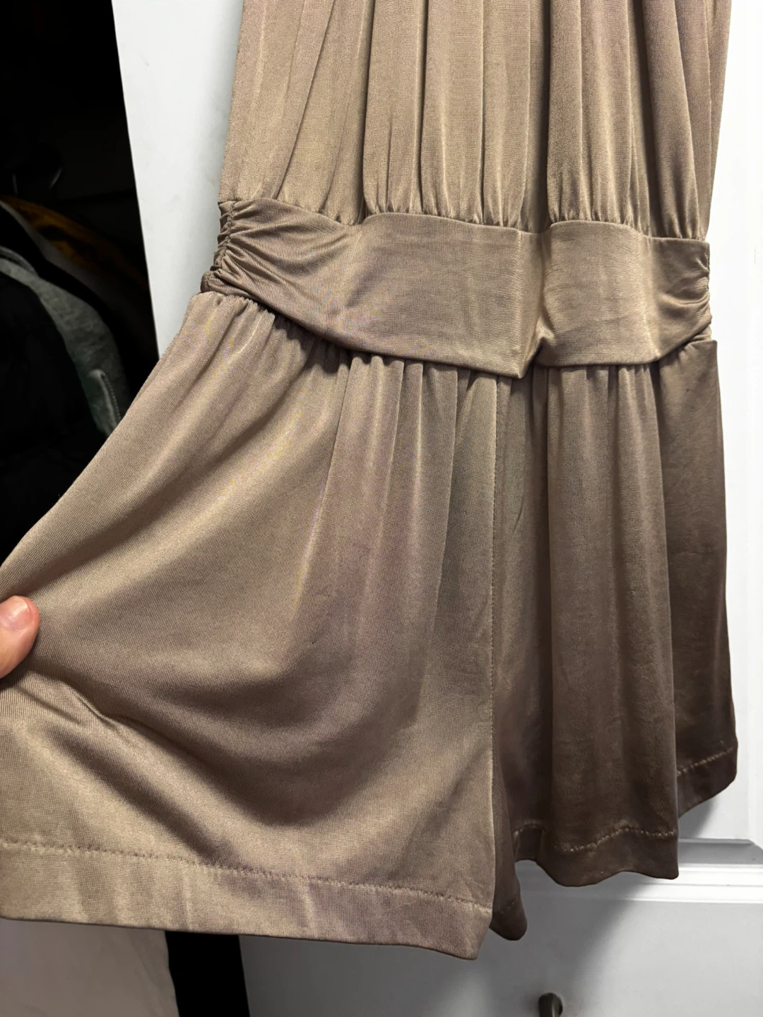 Bebe Gold Brown Halter Romper XS - photo 3