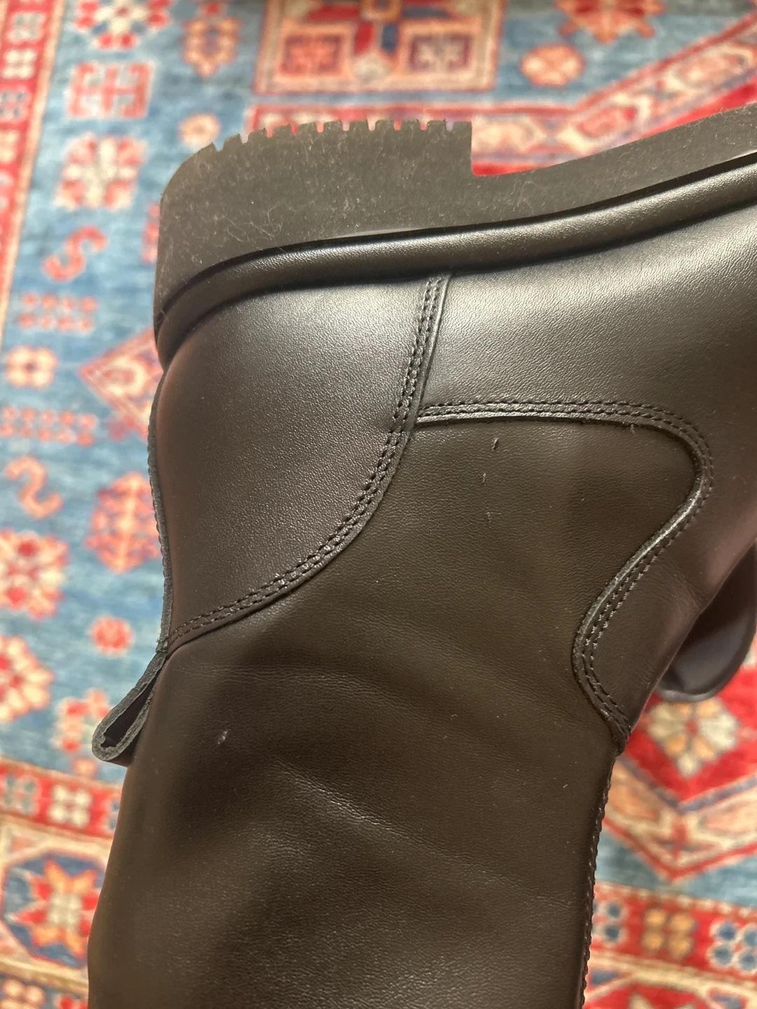 7M Black Leather Ankle Boots - photo 4