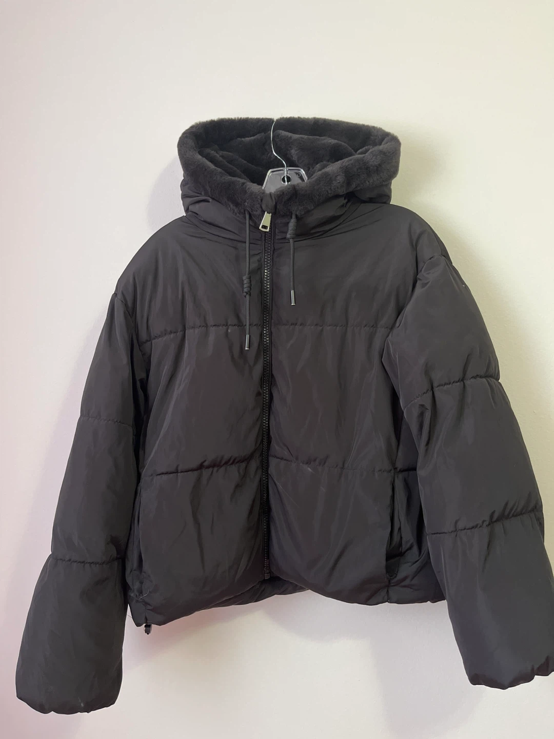 SWS Luxe Puffer Jacket with Faux Fur Hood
