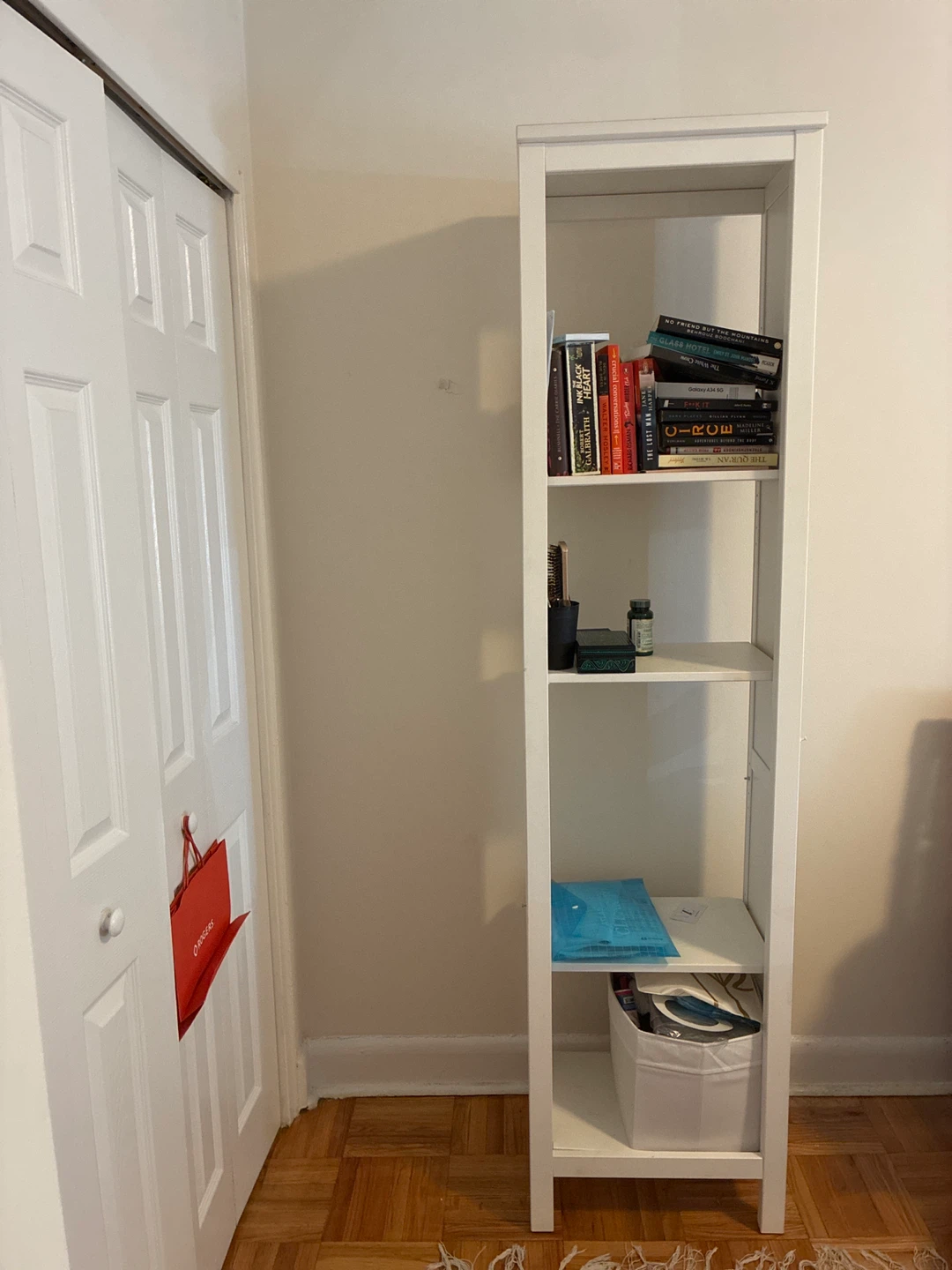 White Tall Shelf - photo 2
