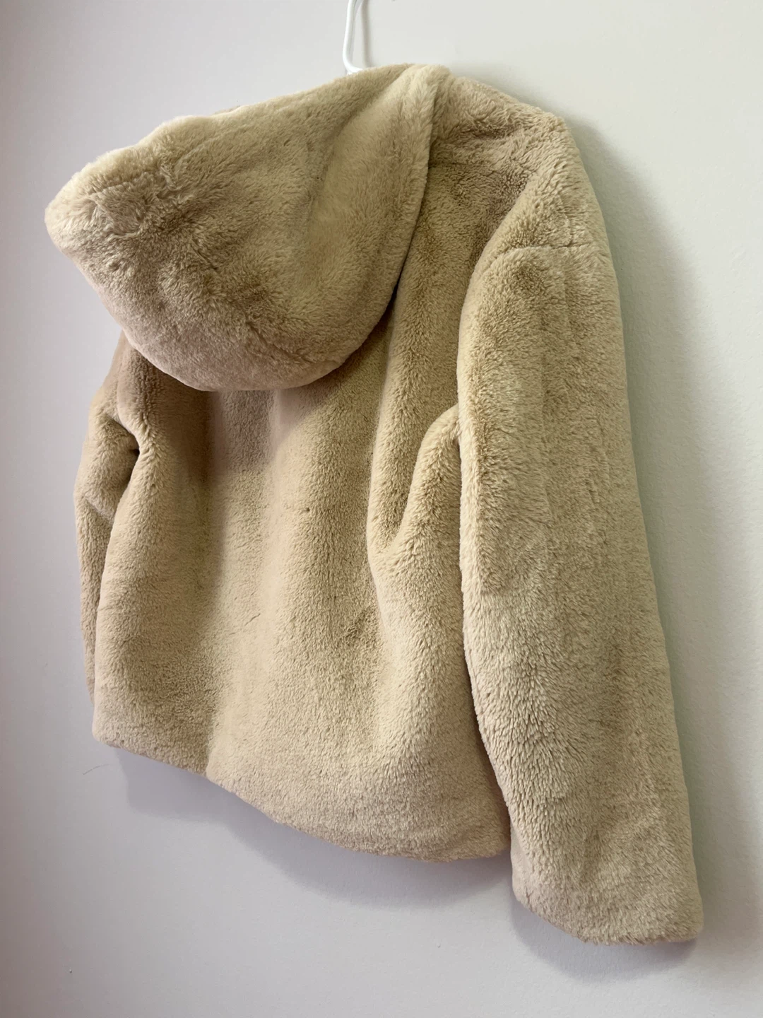 Zara Basic Faux Fur Hooded Jacket Size S - photo 4