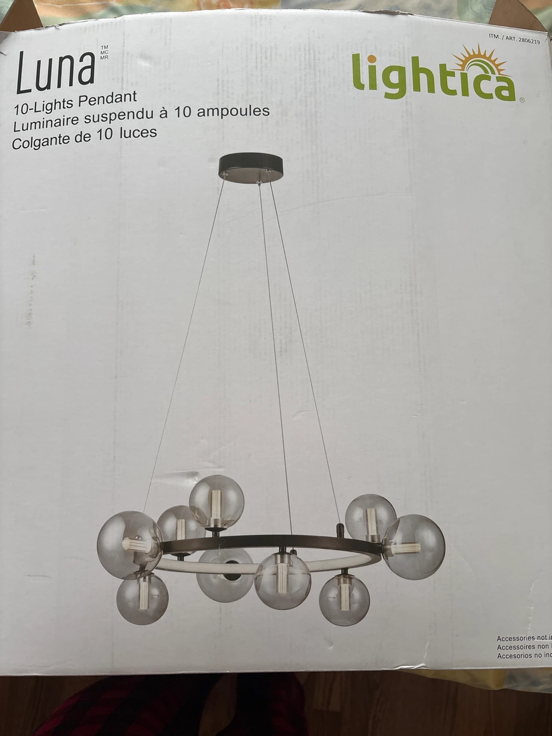 Lightica Luna 10-Lights Pendant