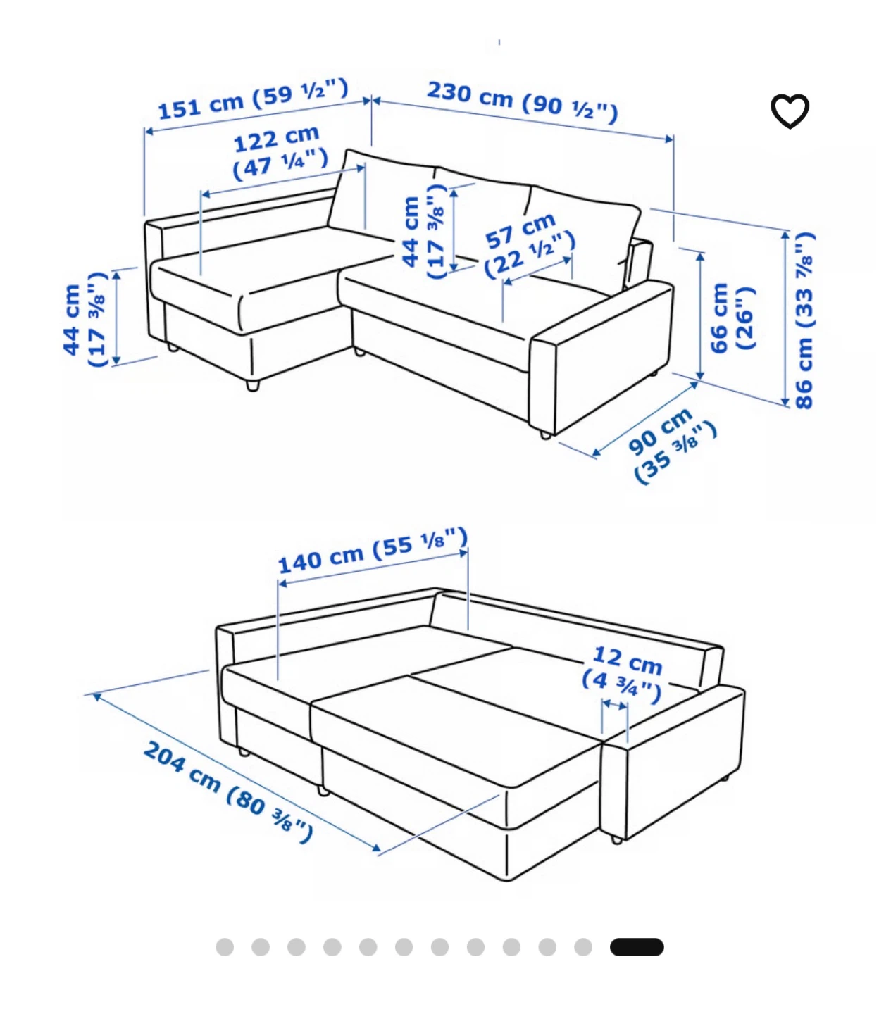 IKEA FRIHETEN Sofa Bed with Storage - photo 4