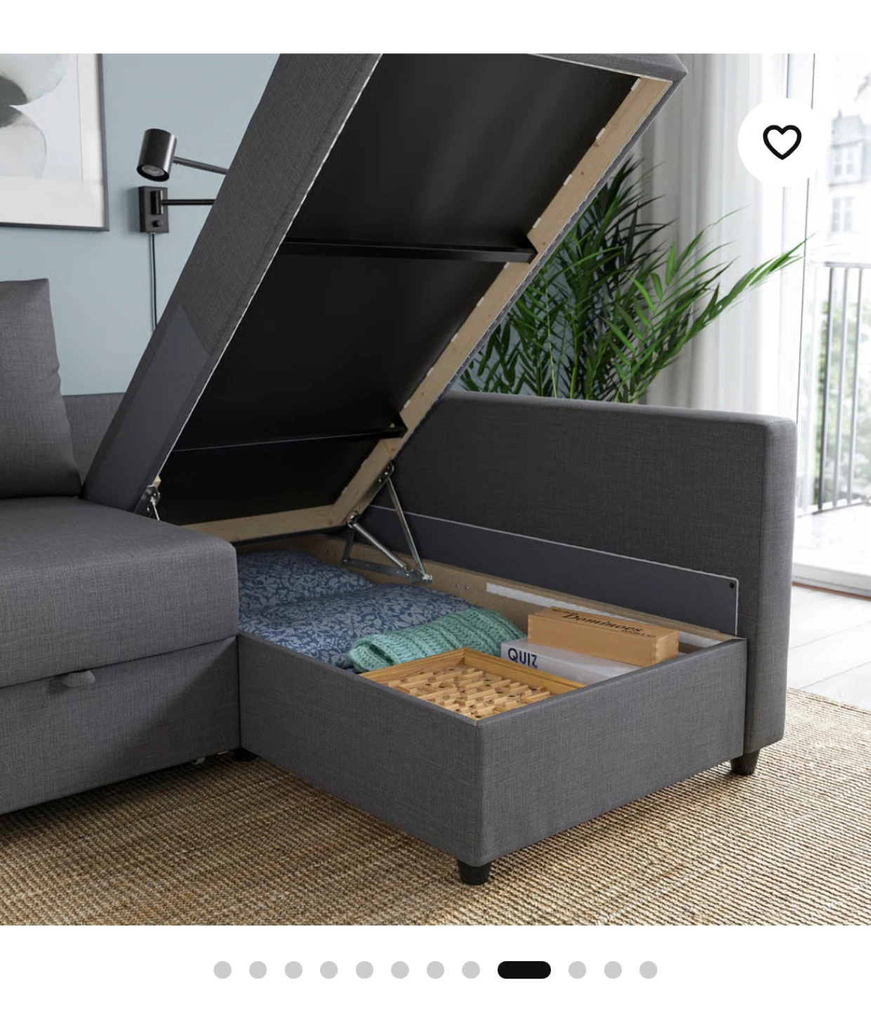IKEA FRIHETEN Sofa Bed with Storage - photo 3