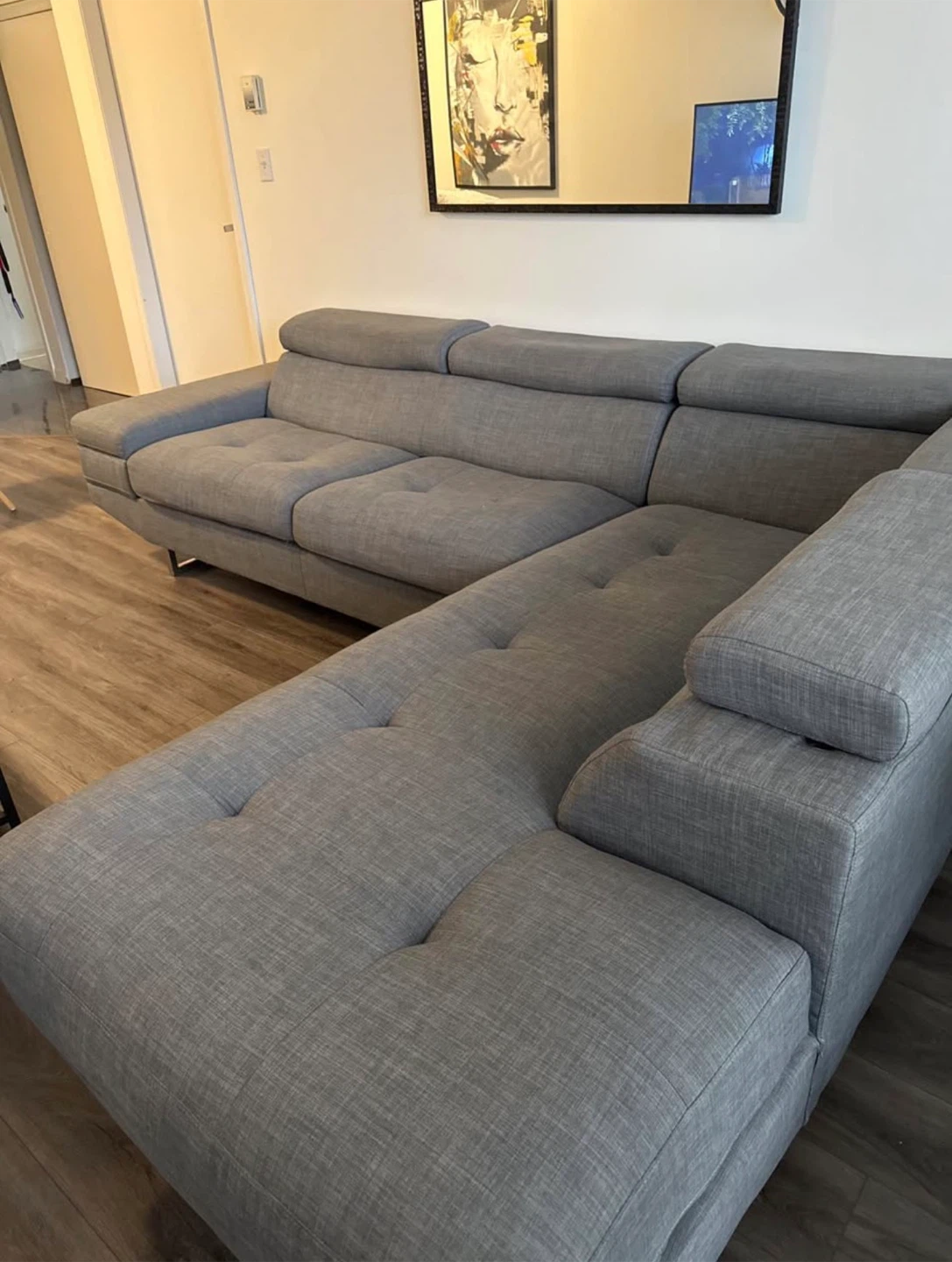 Grey Sectional Sofa - photo 3
