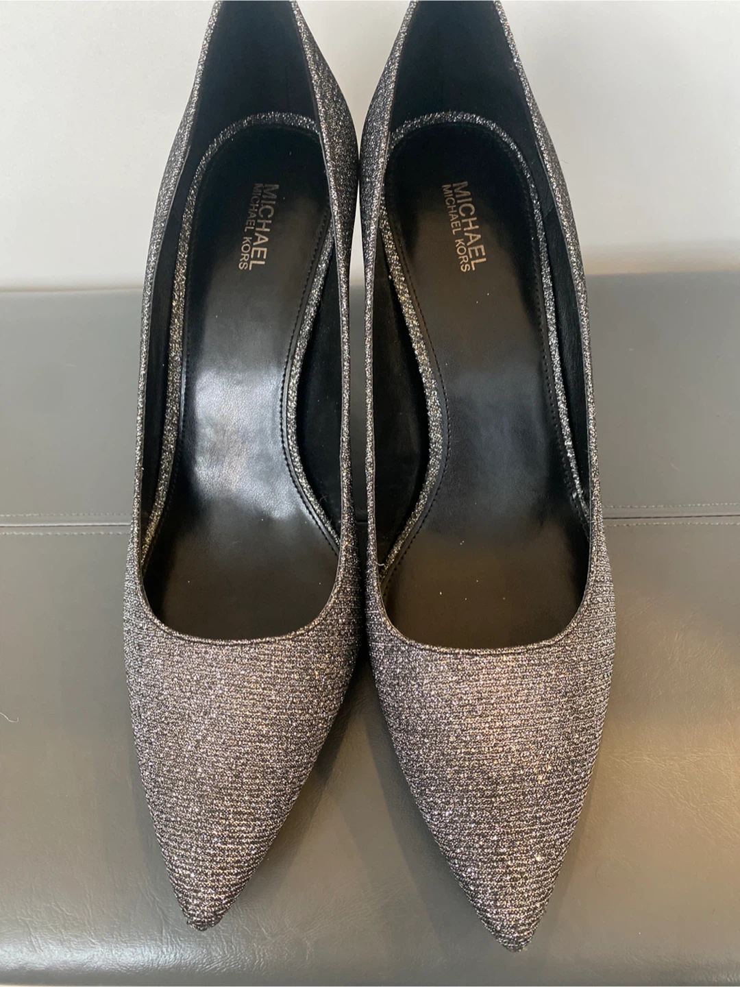 Michael Kors Silver Glitter Heels size 10 - photo 2