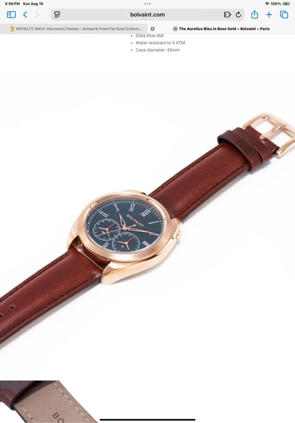 Bolvaint Aurelius Brun Gold Watch - photo 2