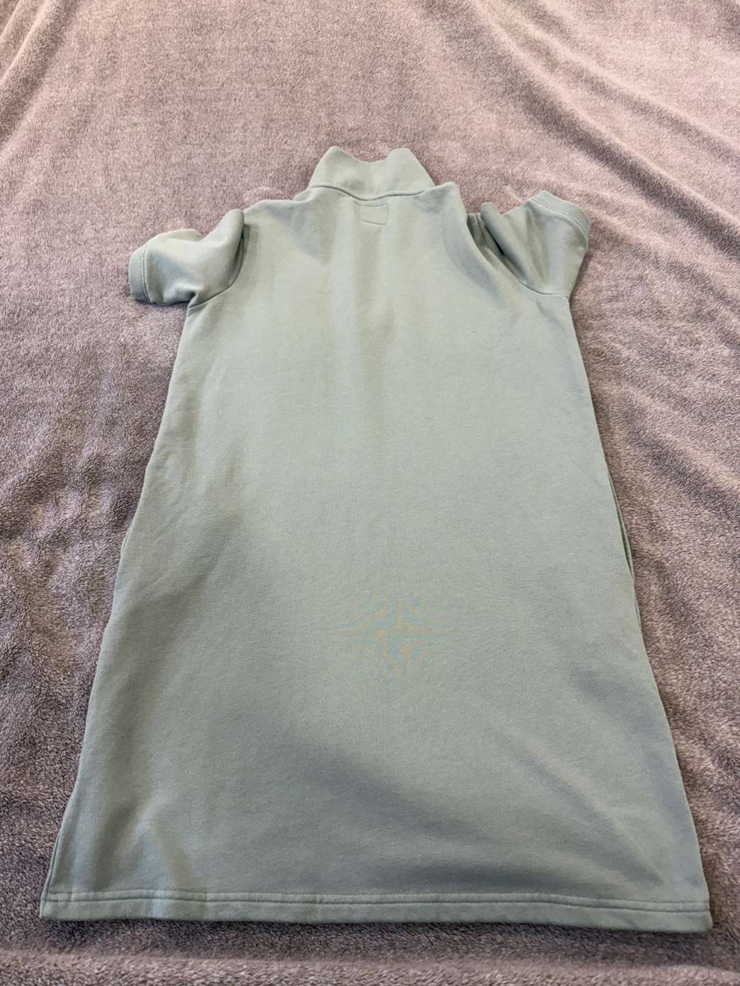 Roots Quarter Zip Sweatshirt Dress - Light Green - S/P - photo 2