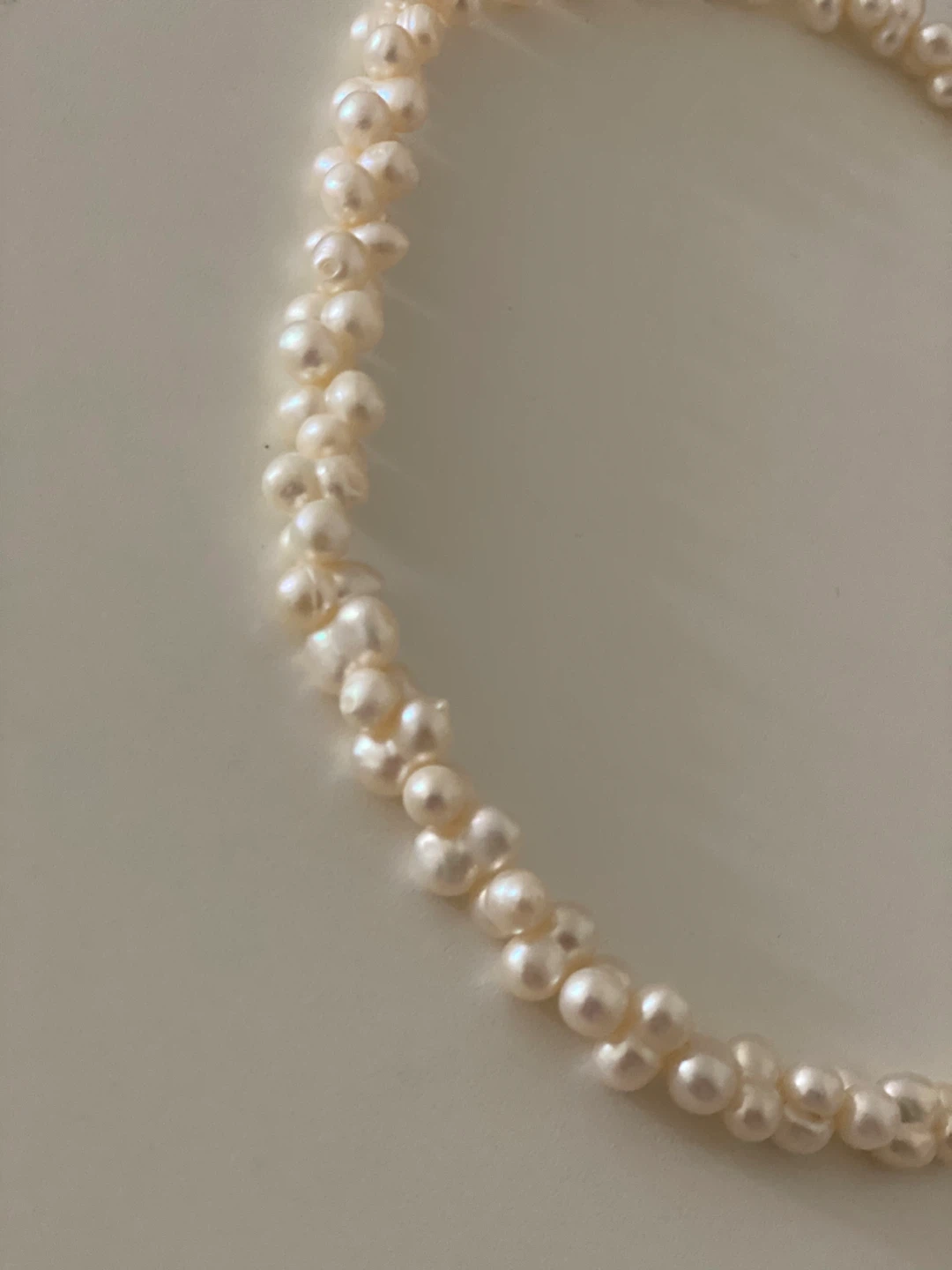Pearl Necklace with Rhinestone Clasp - photo 2