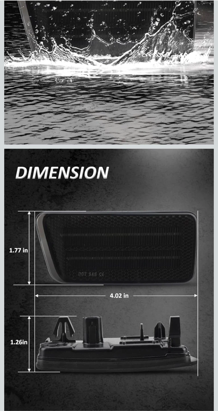 Bestview Front & Rear LED Side Marker - photo 5