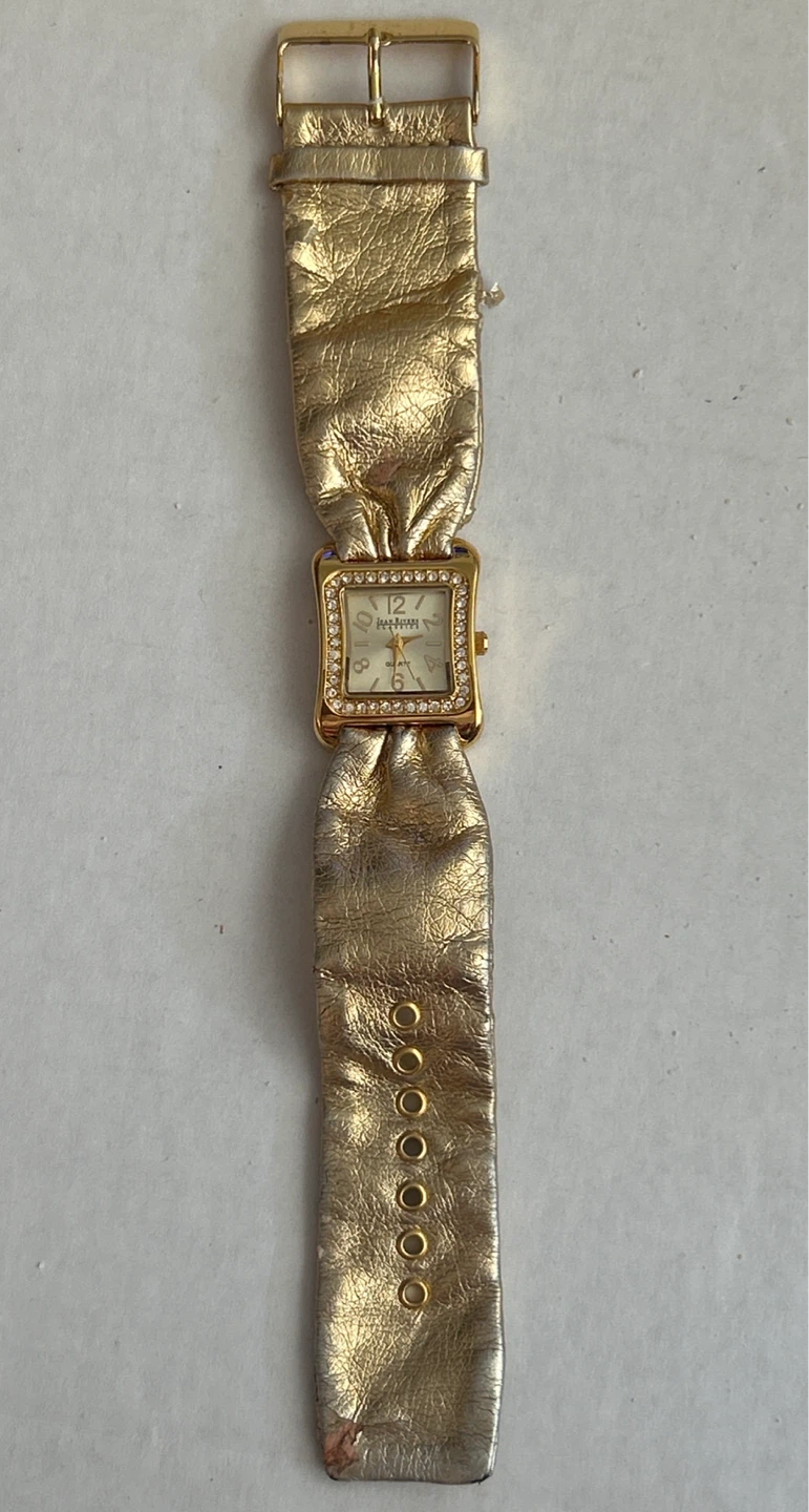 🥕Joan Rivers Classics Gold Tone Crystal Bezel Watch - photo 4