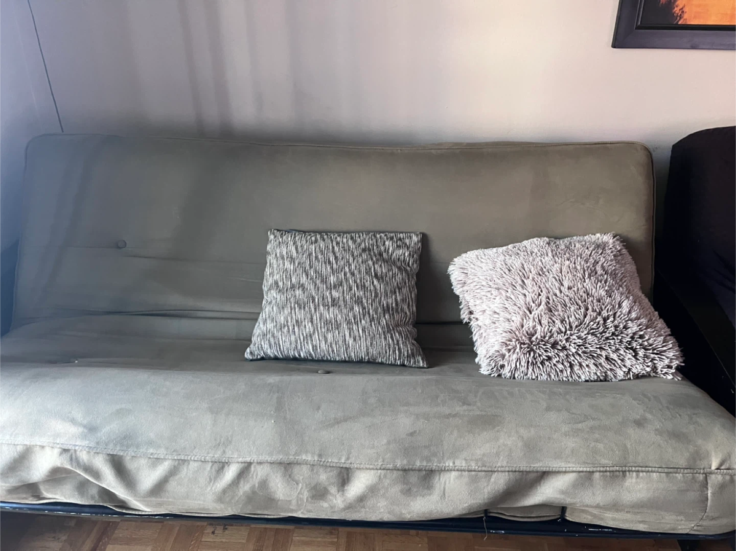 Futon Sofa Bed - Beige - photo 3