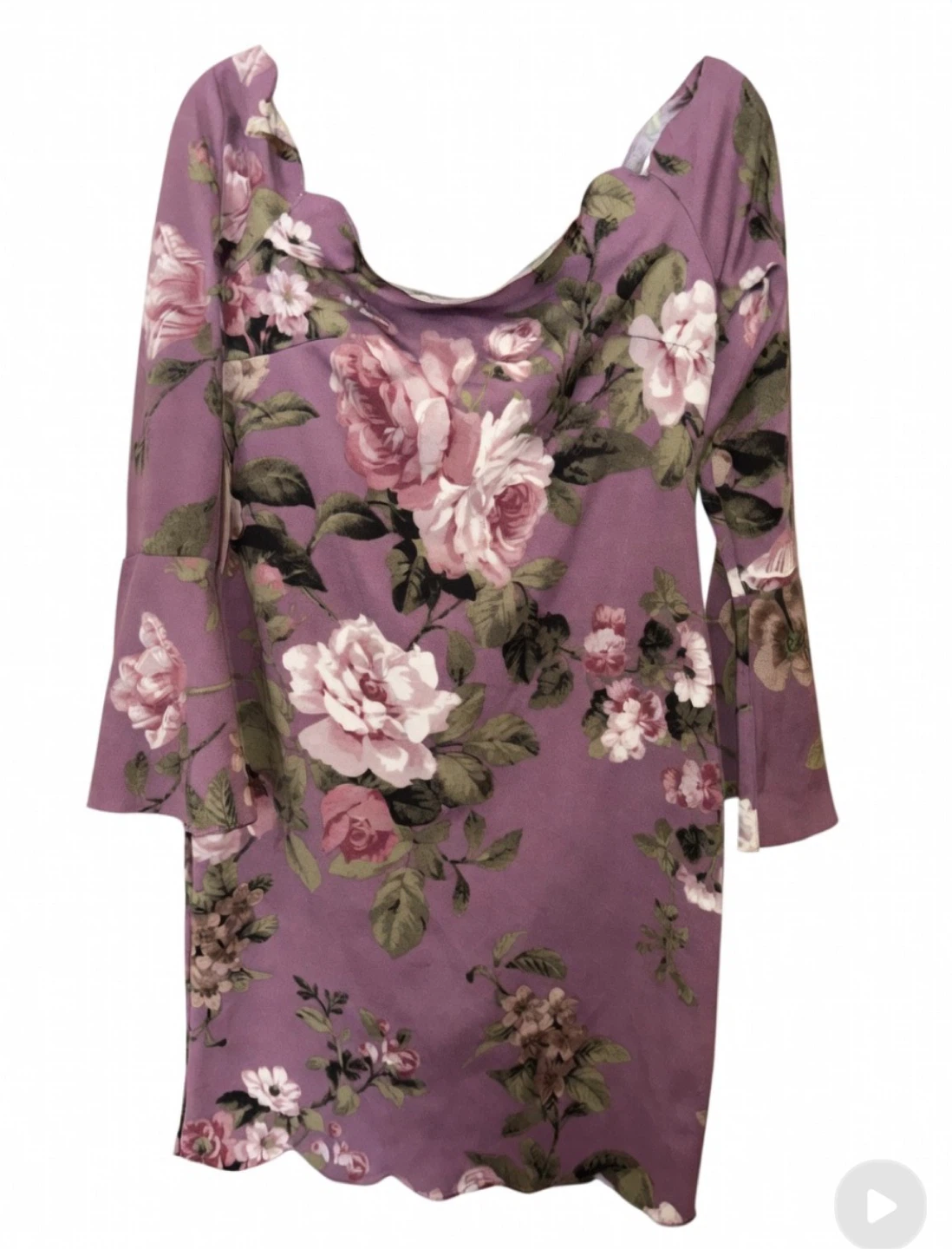 Charlotte Russe Floral Bell Sleeve Dress - photo 2