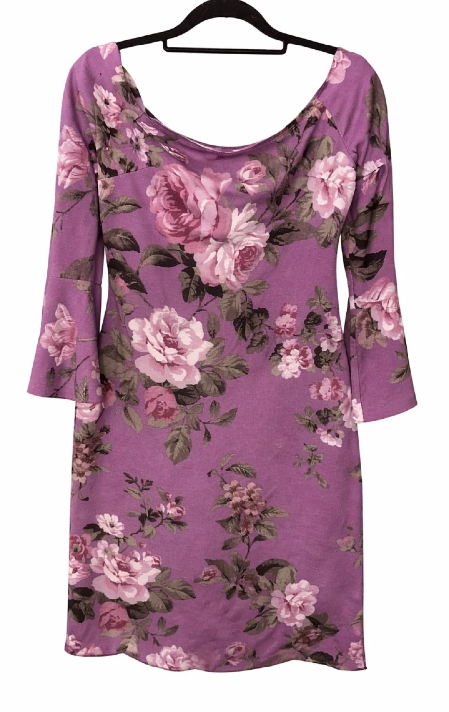 Charlotte Russe Floral Bell Sleeve Dress