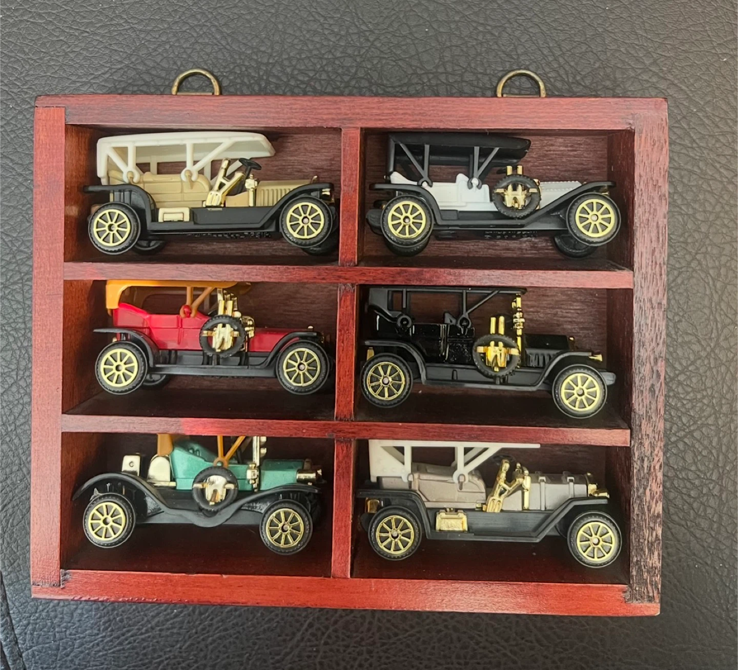 Toy cars in case