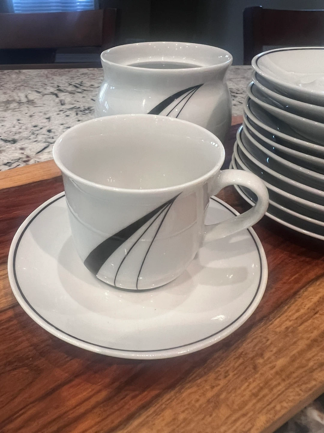 White Porcelain Tea/Espresso Set - photo 2