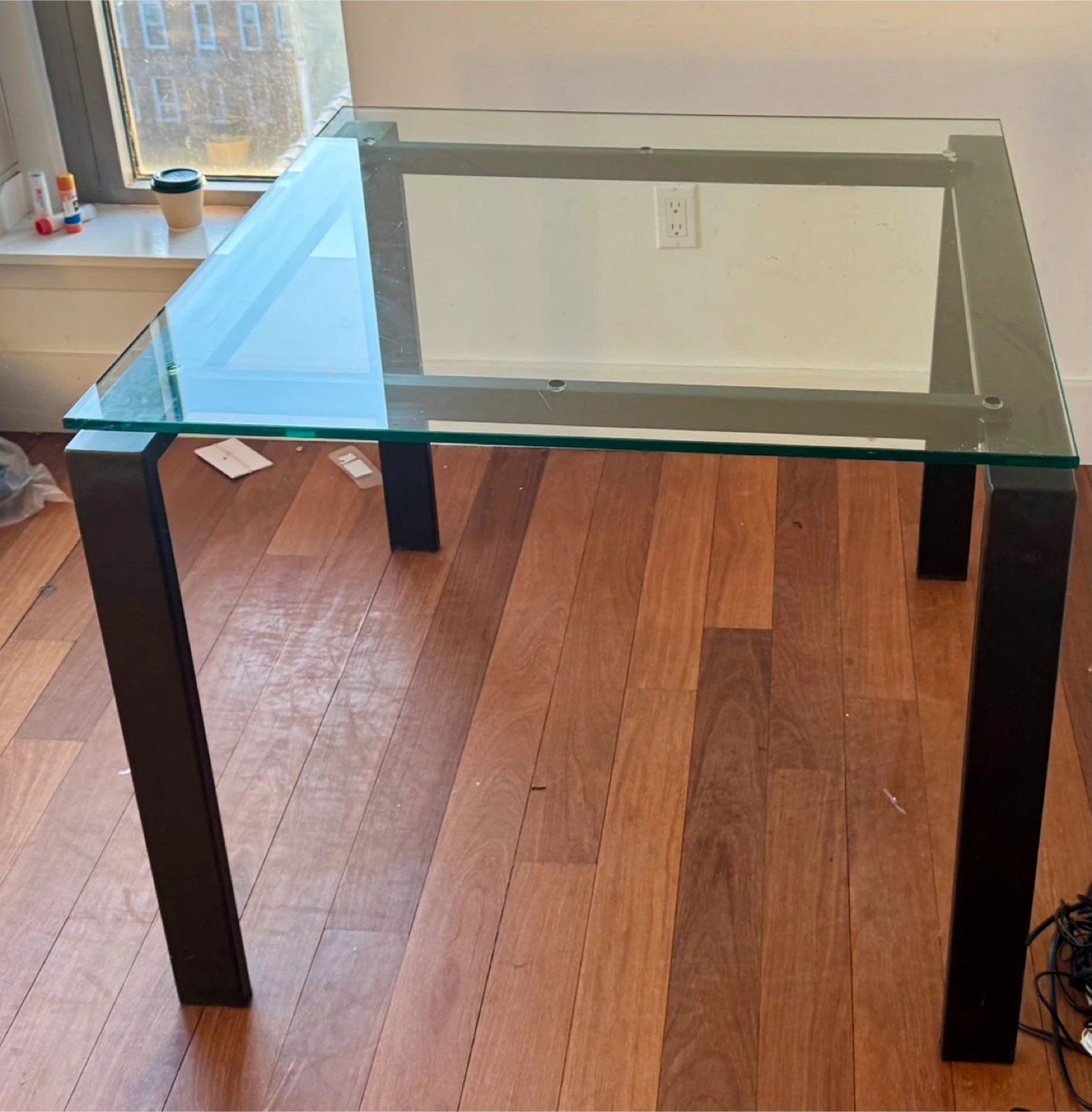 Room & Board Rand Glass and steel Dining Table - photo 4