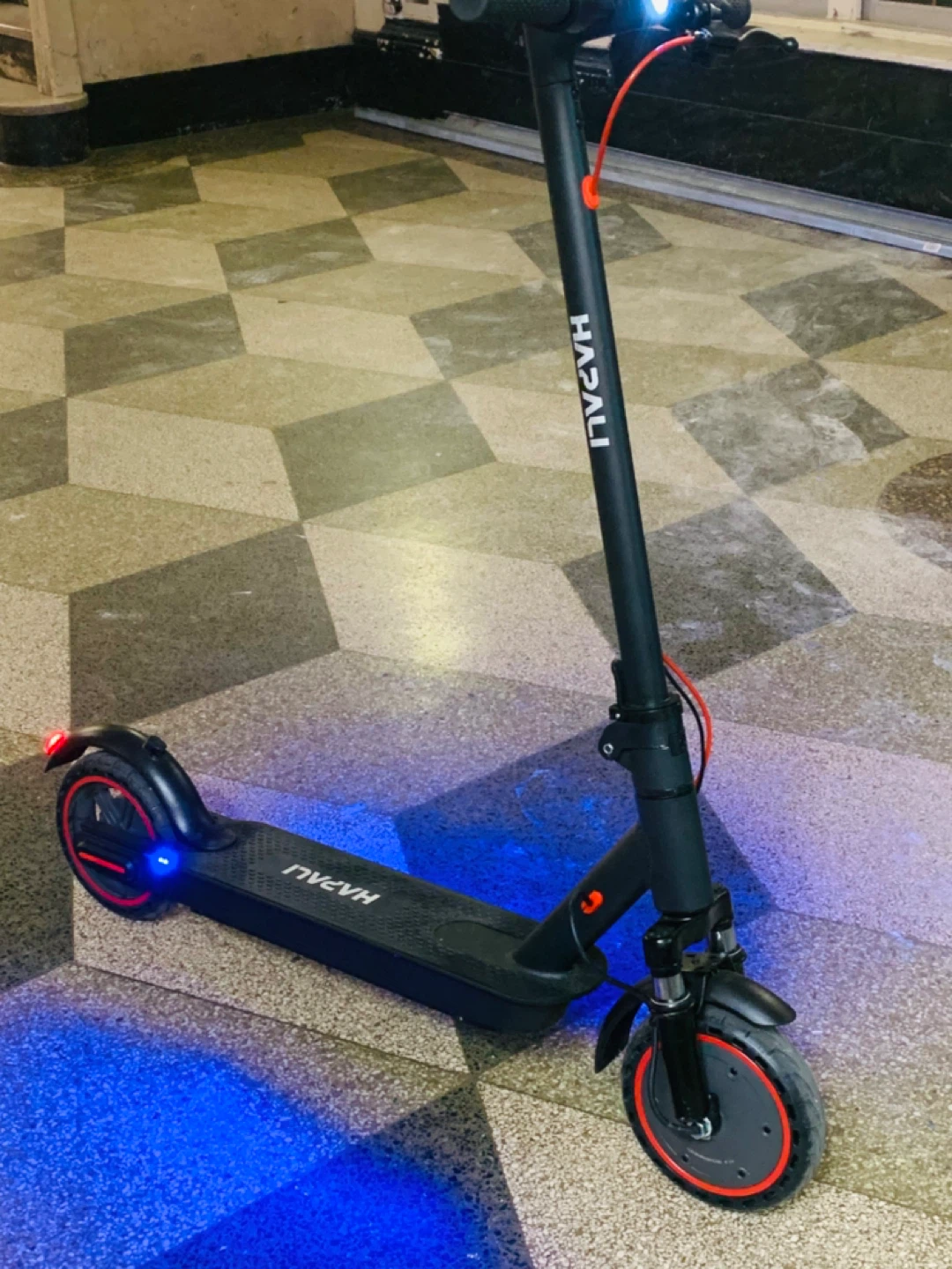 HAZALI Electric Scooter with LED Lights run fas 25mph - photo 2