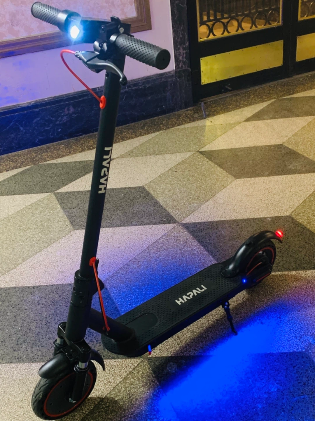 HAZALI Electric Scooter with LED Lights run fas 25mph - photo 4