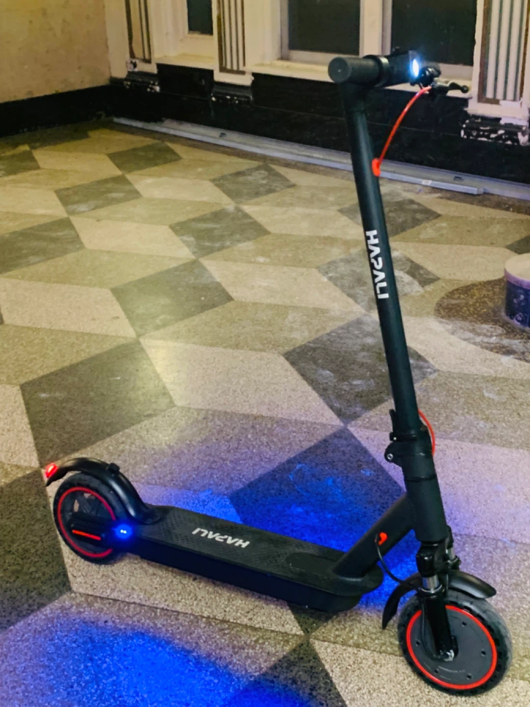 HAZALI Electric Scooter with LED Lights run fas 25mph - photo 5