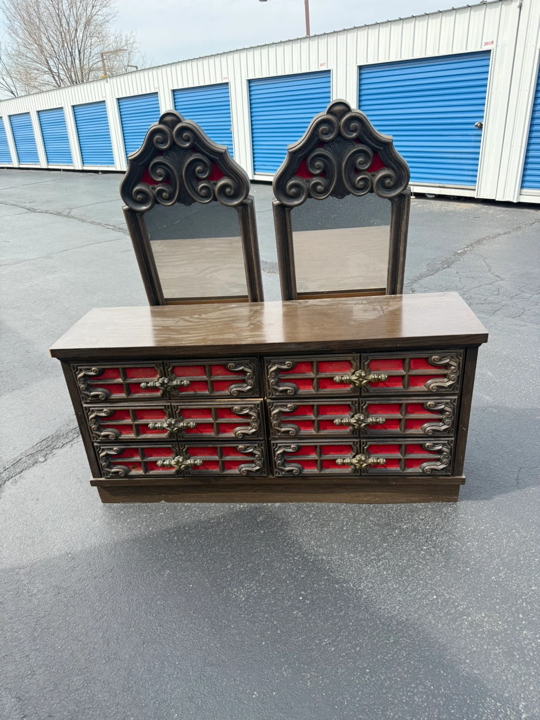 Vintage Dresser with Mirrors and Chest of drawers - photo 4