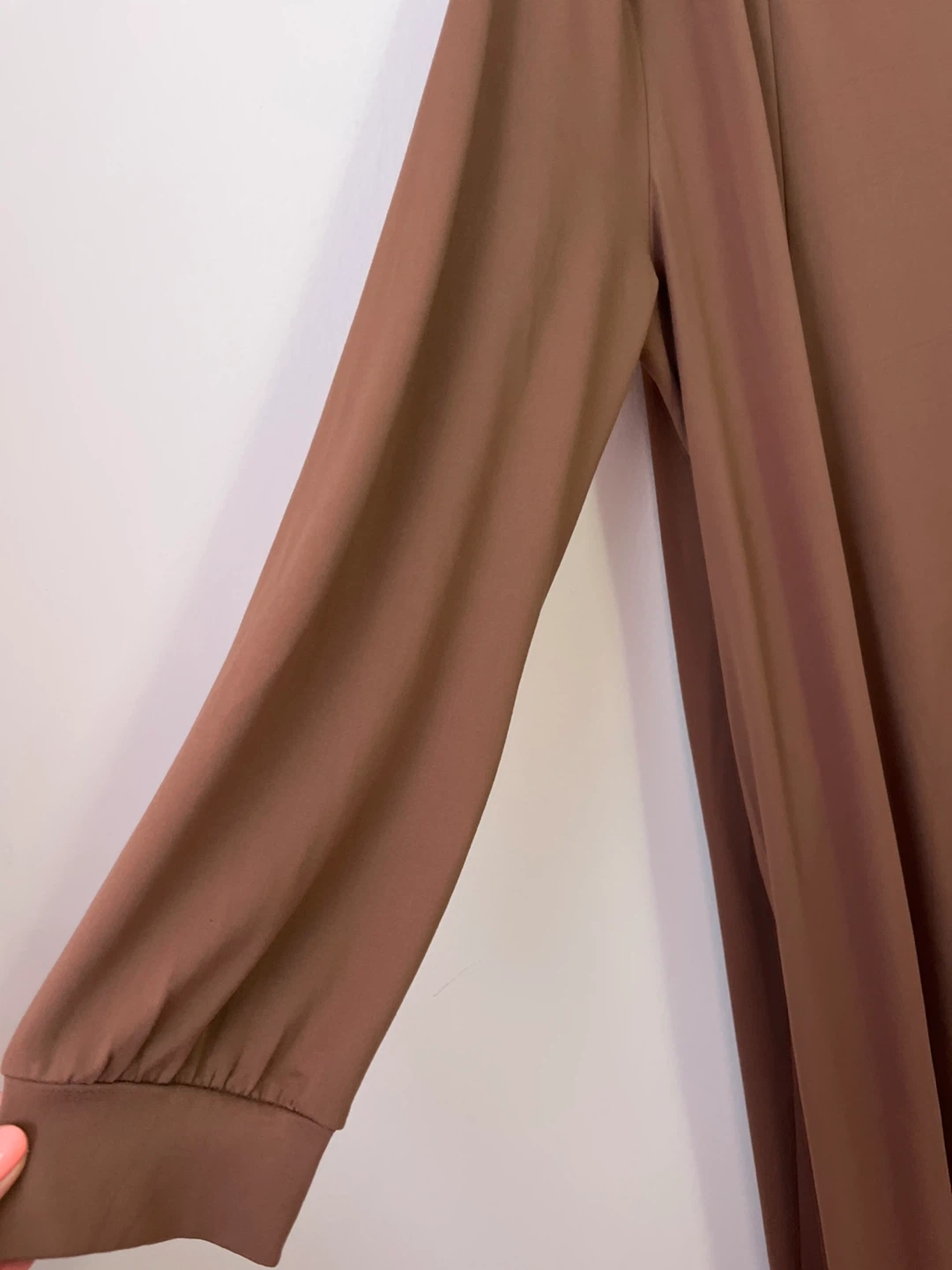 Brown Long Sleeve Maxi Dress - photo 2