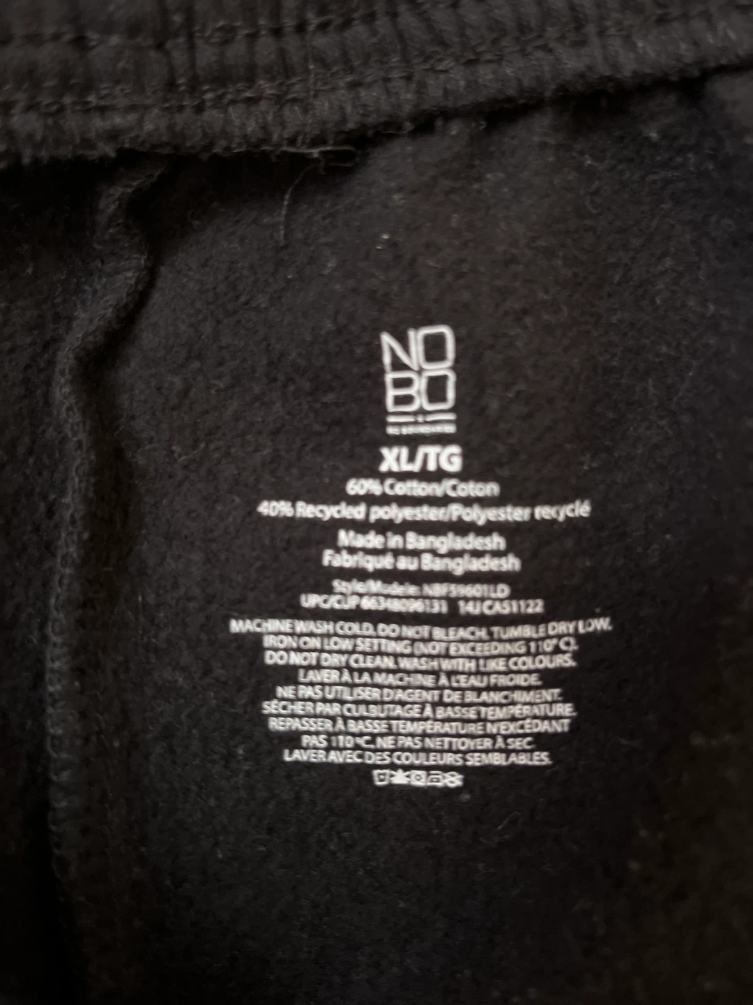NO BO XL/TG Black Sweatpants - photo 3