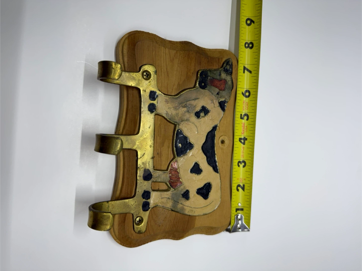 Wooden Wall Hook with Cow Design - photo 2